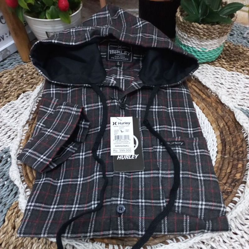 FLANEL HOODIE IMPORT UNISEX LENGAN PANJANG