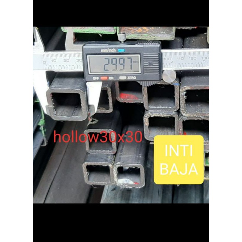 BESI HOLLOW 30 x 30 x 6M (stall kotak/pipa kotak) tebal 1,0mm / tebal 1,2mm / tebal 1,5mm / tebal 1,