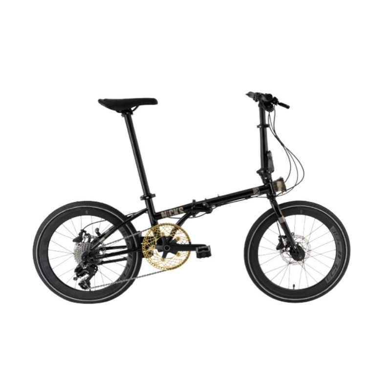 SEPEDA LIPAT ELEMENT NICKS NEW 2022 20 INCH MAGNESIUM FRAME,HYDRAULIC DISC BRAKE,10 SPEED - Black