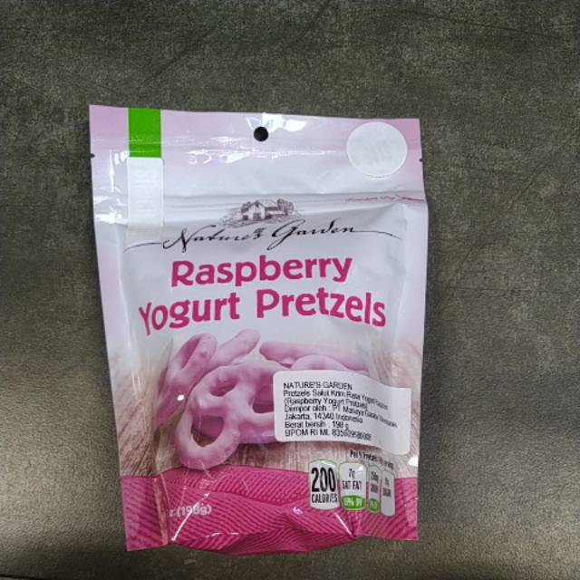 

Nature's garden raspberry yogurt pretzels 198gr impor USA
