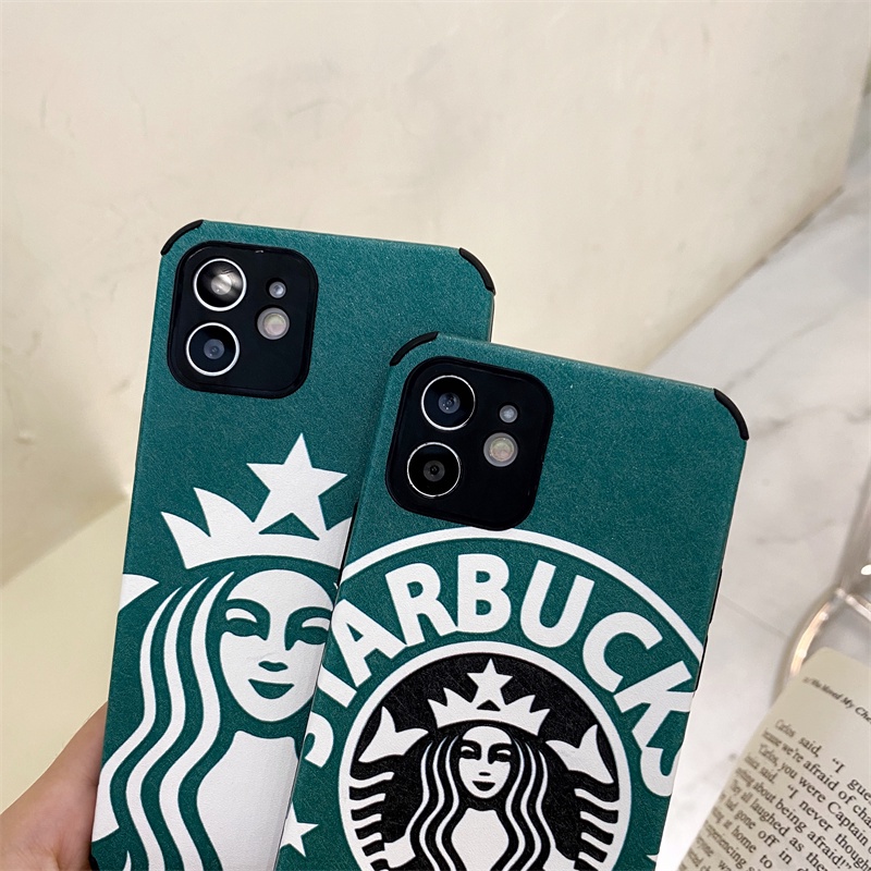 Coffee logo All-inclusive anti-drop phone case for iPhone 12 11 Pro Max SE 7 8 Plus XR XSMAX