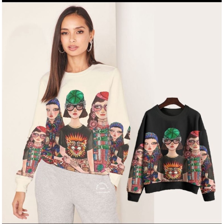 Sweater zara girl fullprint