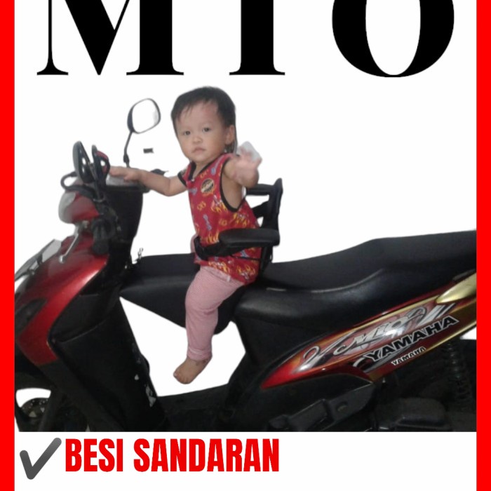 ♛ Cod Aktif ♛ Jok Boncengan Anak Mio Ada Besi Sandaran Punggung Tangan & Seatbelt