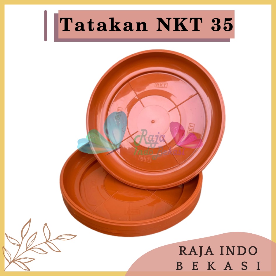 Tatakan Nkt 35 Merah BataTerracota Terracotta Merah Coklat Alas Pot Bunga Polos Besar Murah Bagus Tatakan Alas Pot Bunga Nkt 35 Putih 31cm Untuk Pot 35cm - NKT TATAKAN 35 alas pot bunga polos besar murah bagus