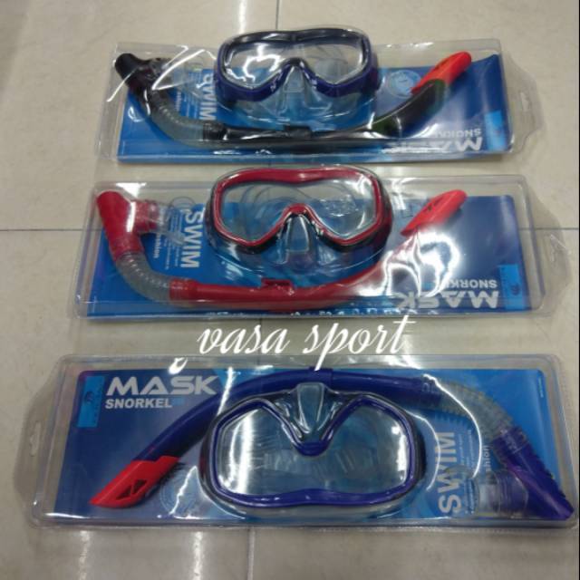 kaca mata snorkel/selam dewasa/diving mask snorkel