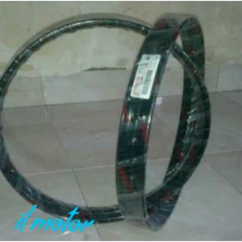 VELG DEPAN BELAKANG VEGA RR HITAM ASLI YGP
