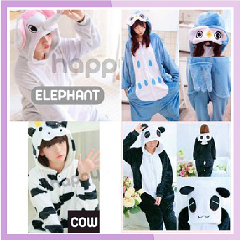 KIGURUMI KOSTUM ONESIE BAJU PIYAMA KARAKTER DEWASA 1