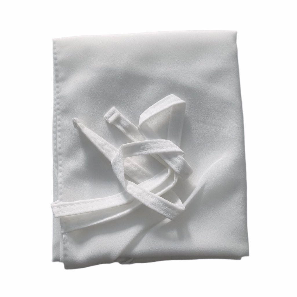KHIMAR AZKIA SIMPLE TALI INSTAN/BERGO DIAMOND-Azkia Broken White
