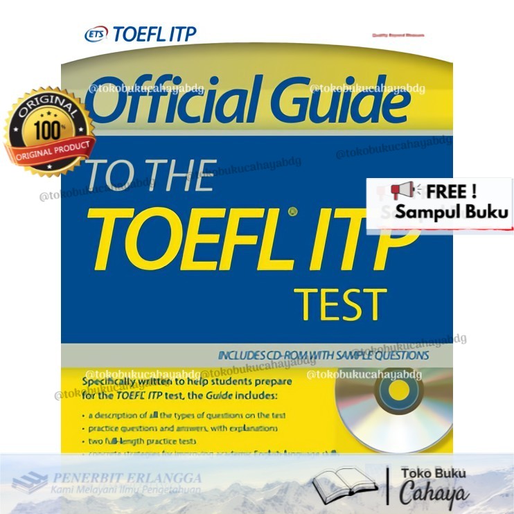 Official Guide To The Toefl Itp Test Erlangga Original 100 Toefl Itp Guide Toefl Ets Test Indonesia