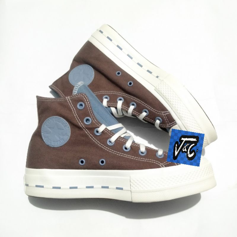 Sepatu Converse Chuck Taylor All Star Lift Platform Crafted Brazil Nut