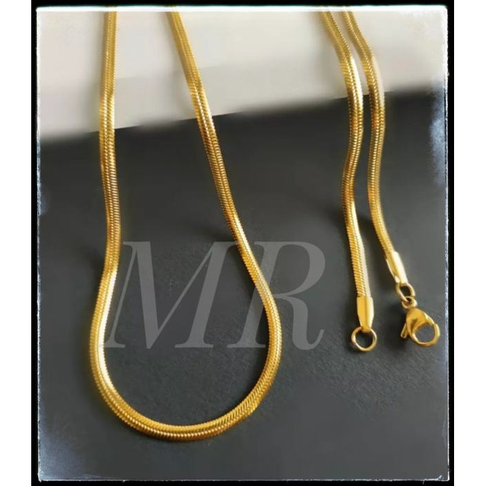 Kalung belut titanium anti karat anti luntur / kalung pria dan wanita