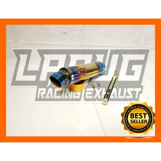 Silincer Knalpot Racing R9 Mugello bluegold free klem dan perr terbaik dan berkualitas all motor