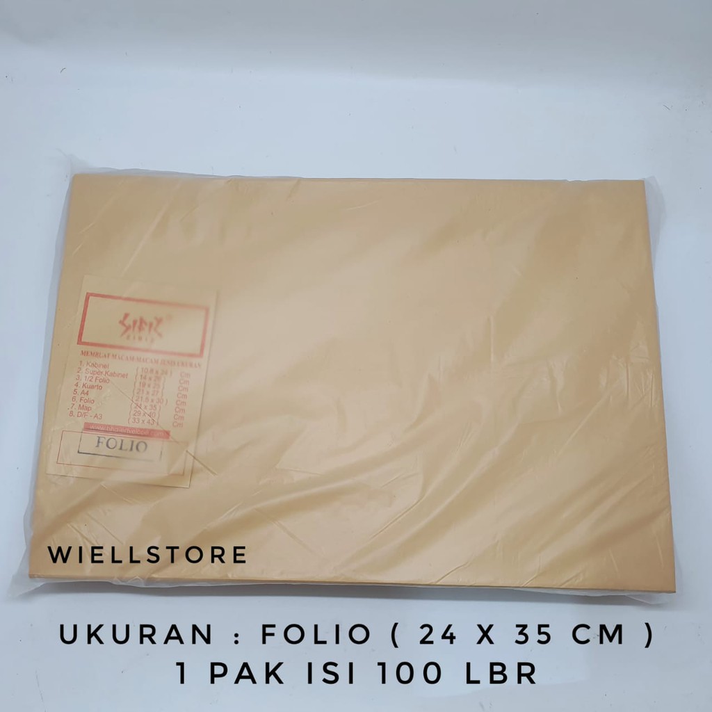 

Amplop Coklat Folio