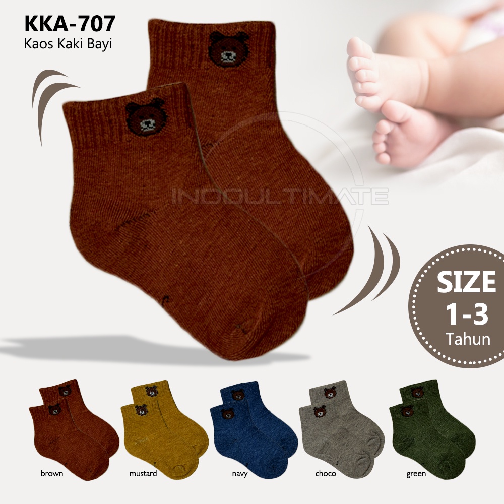 KKA-707 Kaos Kaki Anak Balita 1-3 Tahun Tahun Laki-Laki Perempuan Kaos Kaki Bayi Baby Socks  Alas Kaki Anak Pelindung Kaki Sarung Kaos Kaki Anak Balita Laki-Laki Perempuan