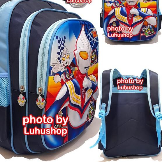 ➩ Tas SD Anak Sekolah Cowo Tas Anak Laki Laki Superhero Ultraman Ultramen ✮