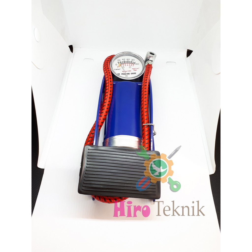 Pompa Tabung Mini Injak / Foot Pump / Pompa Ban / Pompa Sepeda / Pompa Injak