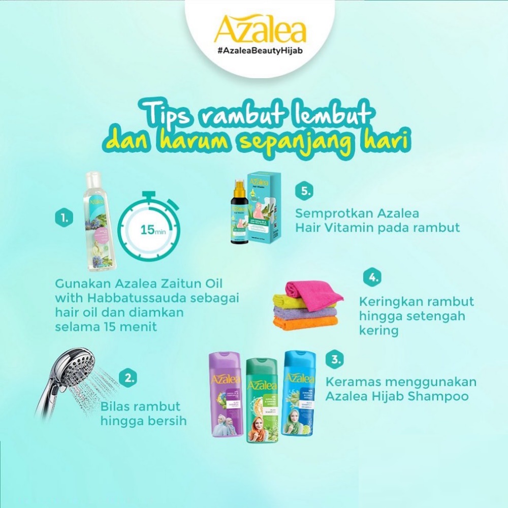 AZALEA Zaitun Oil with Habbatussaudah Oil | Zaitun Oil with Rosehip 75ml/150ml