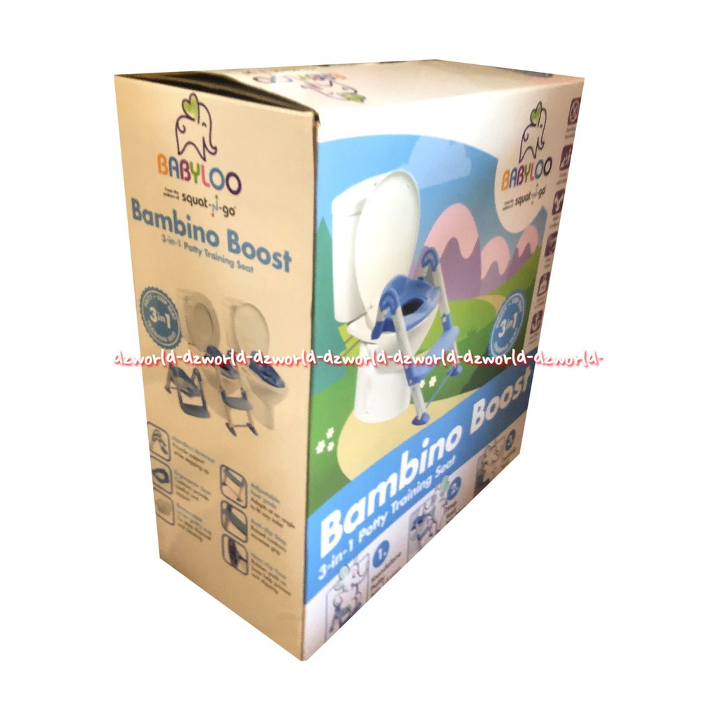 Babyloo Bambinoo Boost Potty Training Seat 3in1 Squat N Go Kids Toilet Training Untuk Anak Anak Baby Loo Bebylo