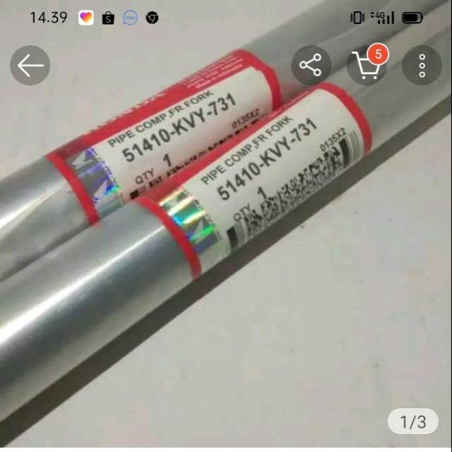 As shock depan beat ,beat lama karbu Vario lama