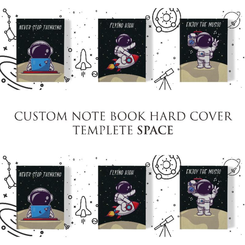 

Notebook Buku Catatan Custom A5 Hard Cover 200 Halaman Jilid Binding Space