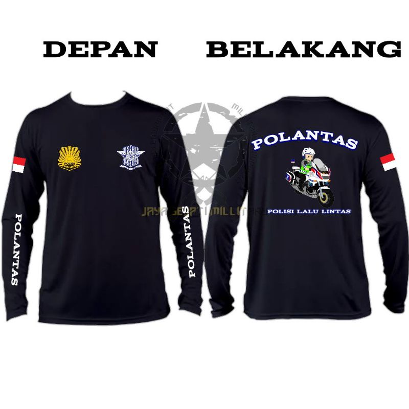 Kaos Polantas Baju Polisi Lalu Lintas Lengan Panjang