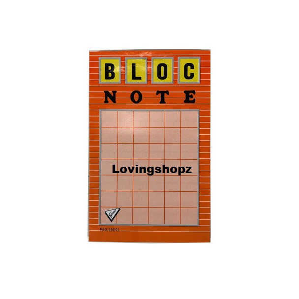

Bloc Note, Buku Catatan Kecil bergaris