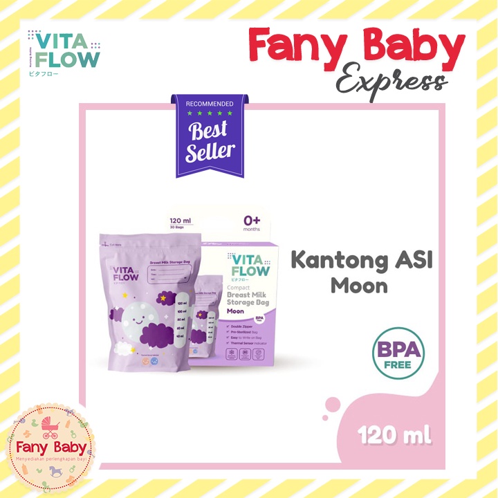 VITAFLOW BREAST MILK STORAGE BAG / SKY SERIES - 30 BAGS X 120 ML