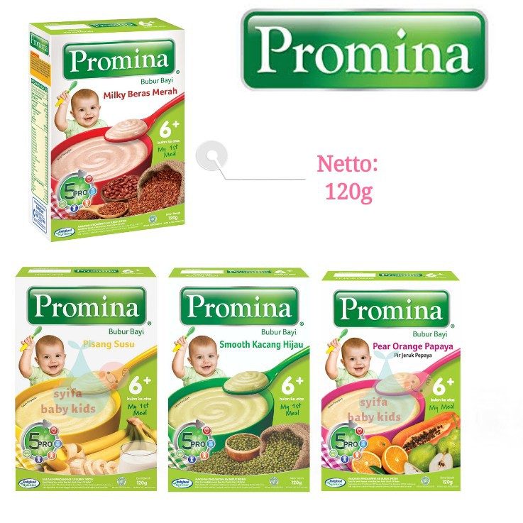 Promina Bubur Bayi 6m+ - 120g (Tersedia varian rasa)