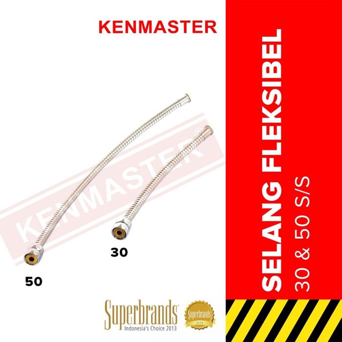 Kenmaster Selang Flexible 40 cm Brass Core Fleksibel Stainless