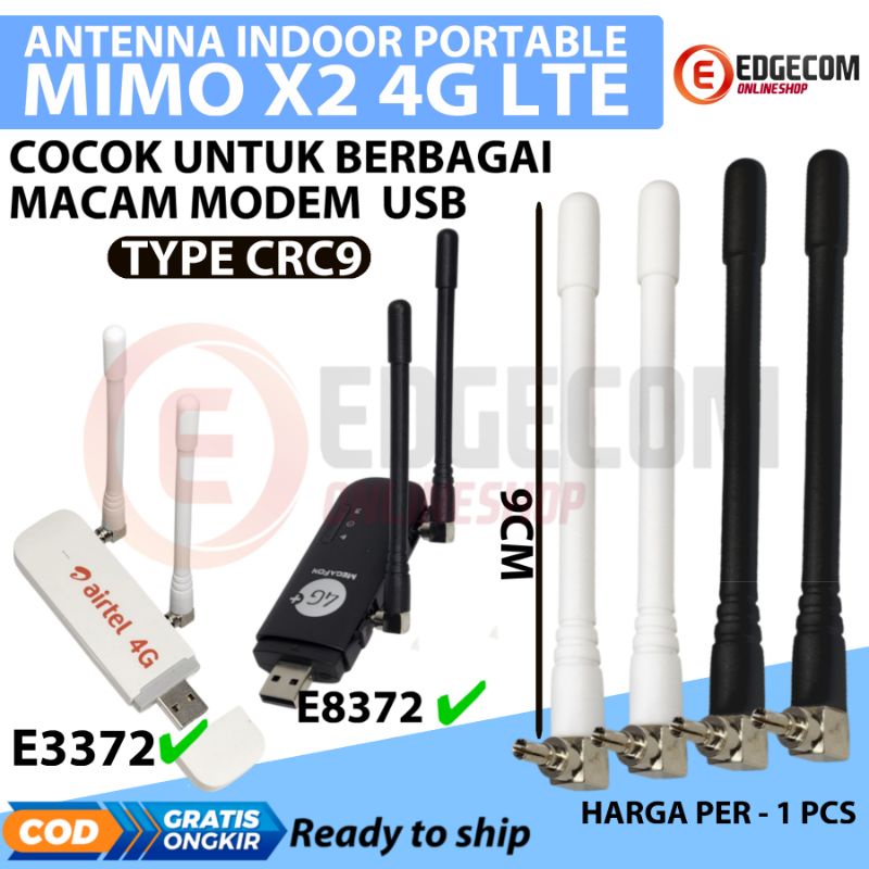 Antena Indoor Portable Mimo X2 4G LTE Untuk Modem USB Huawei E3276 E3372 E3272