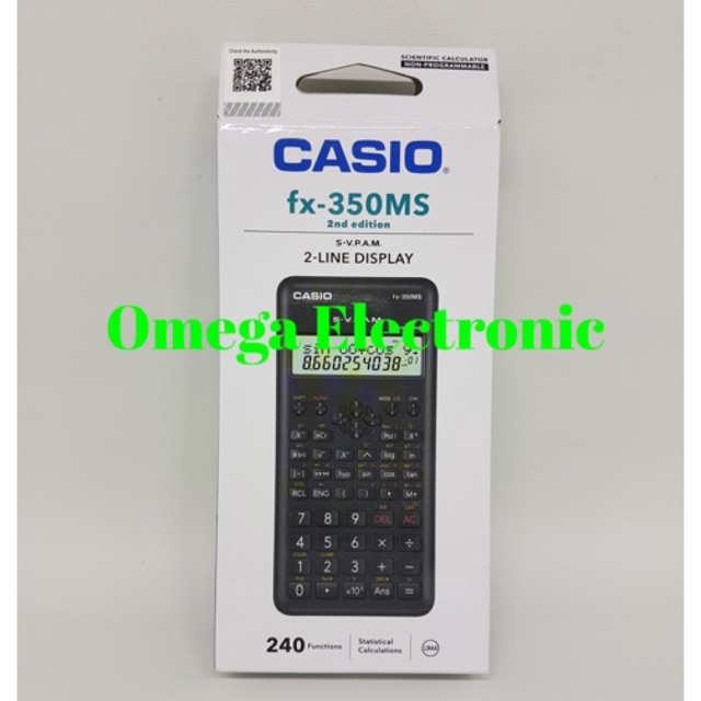 Casio FX-350MS 2nd Edition - Kalkulator Scientific Sekolah Calculator