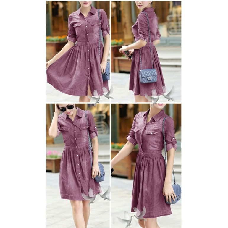 Dress Nikita Denim / Dress Wanita Terkini / Dress Wanita / BISA COD