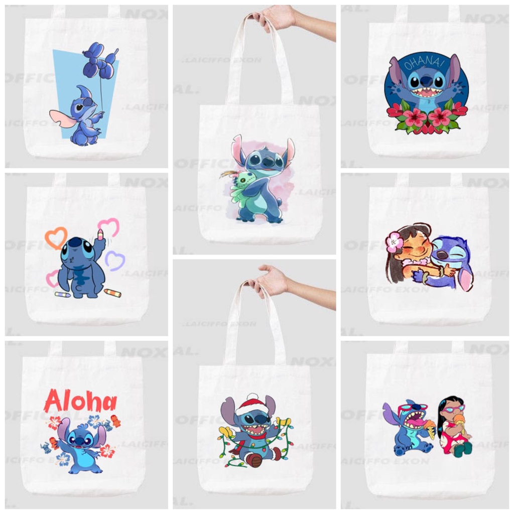 TOTEBAG KANVAS LILO AND STITCH DISNEY