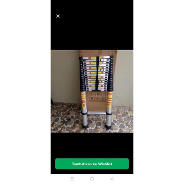 TANGGA TELESCOPIC 6,2 METER SILVER AMG