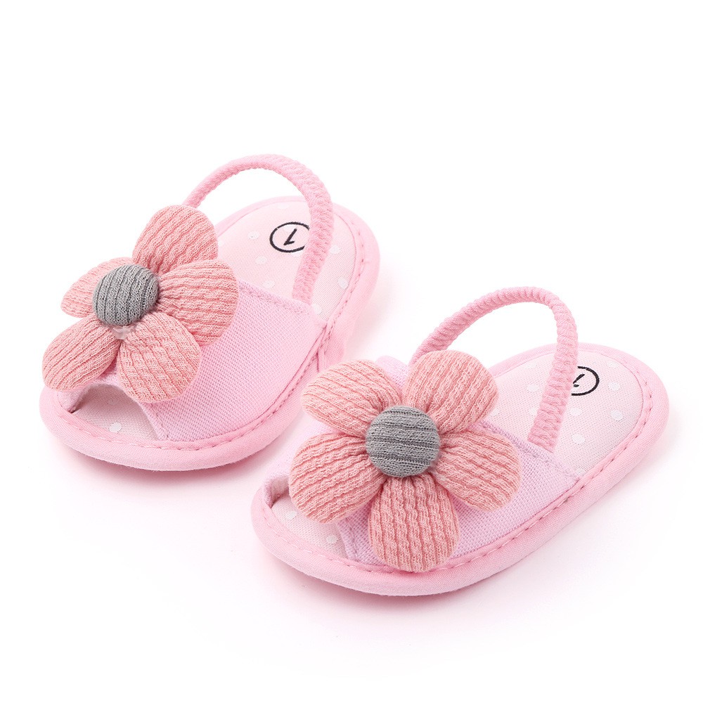 babyfit prewalker anak sandal KNITTY FLOWER sandal anak bayi dengan tali belakang karet mb-0717r