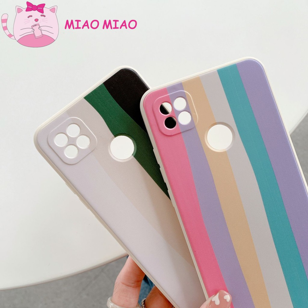 MIAO CASE PELANGI RAINBOW EDGE OPPO REALME A53 A33 A3S F9 A5S A7 A31 A9 A15S REALME C1 C2 C3 C20 C21-2