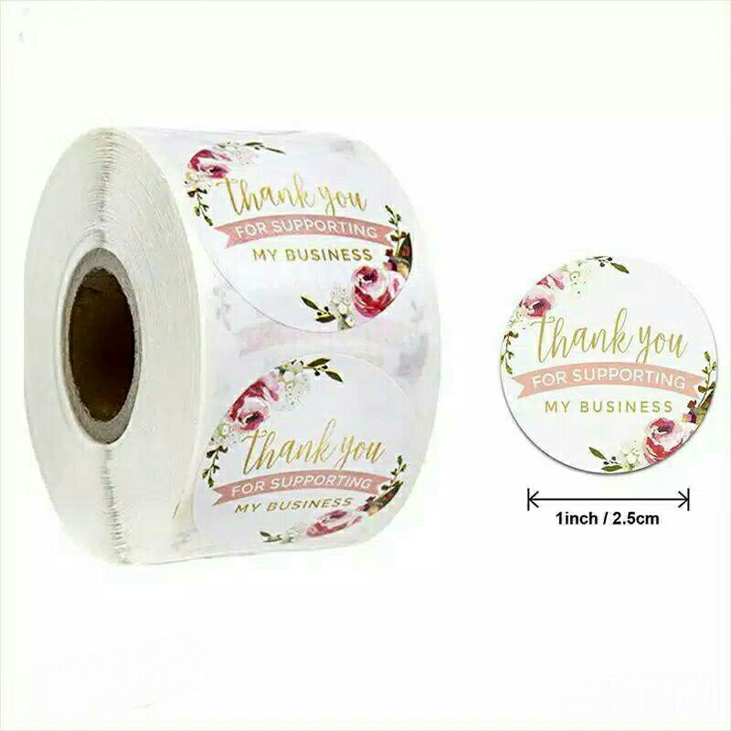 

stiker Ucapan Terima Kasih Sticker Thank You For supporting my business murah