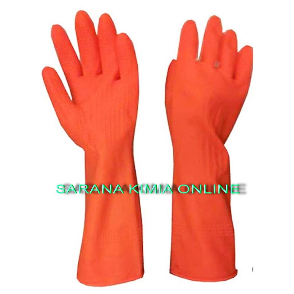 

Sarung tangan orange "1 pasang" industri tebal GROSIR