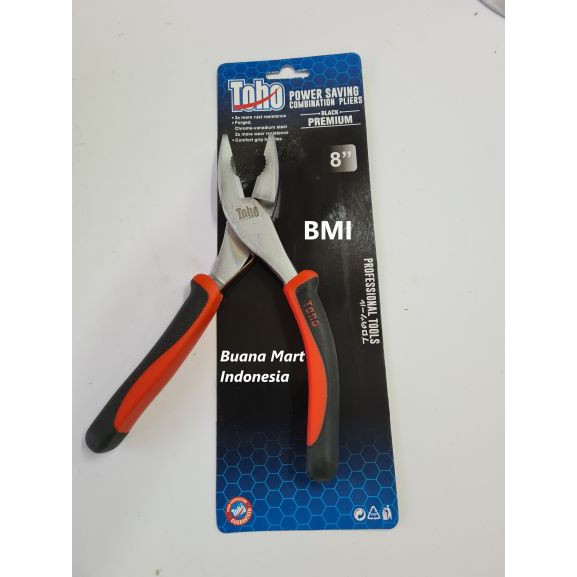 Tang Kombinasi 8" Toho Power Saving 8" ORI | Pemotong Kawat / Kabel
