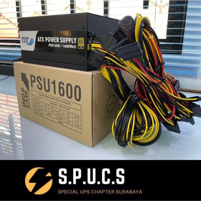 Psu1600 - Psu1600W Mining 80+ Gold - Indocase