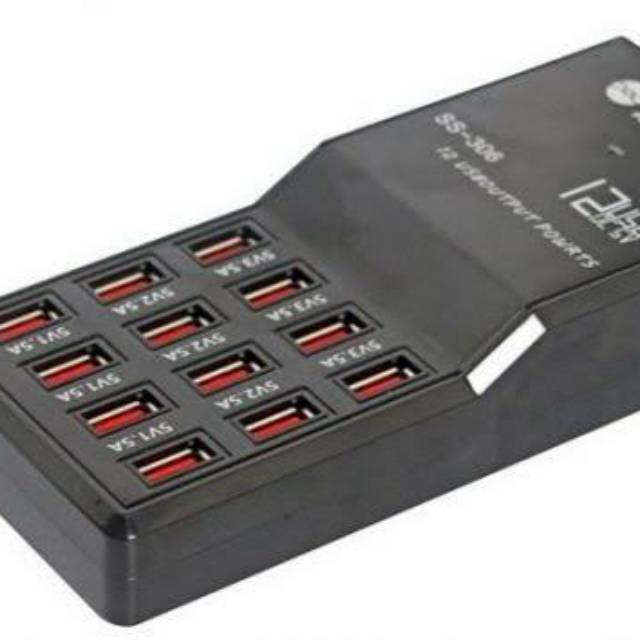 Adaptor charger Sunshine ori 12 port usb