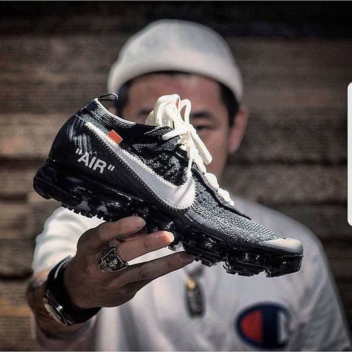 slurup ""Nike VaporMax Off White  Black  Premium Original / sepatu cowo""