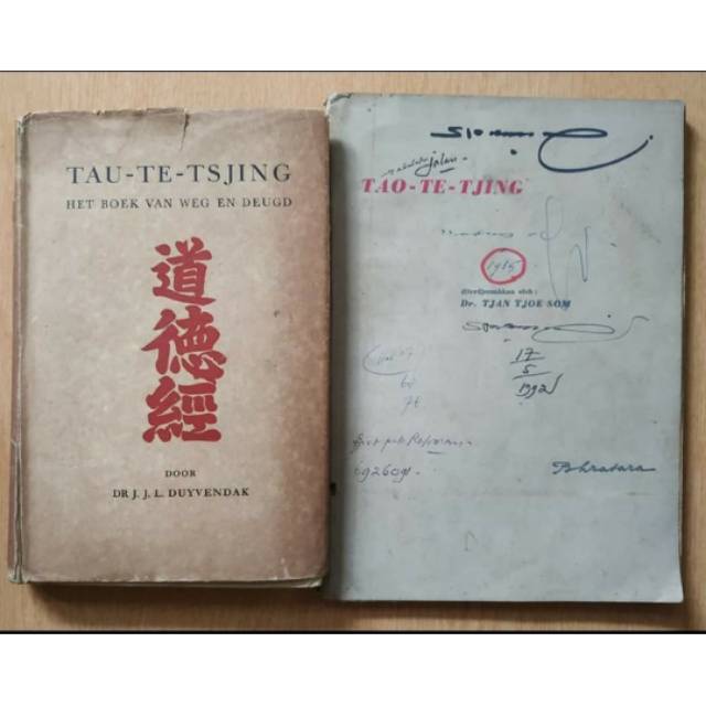 Jual paket buku Tao Te Tjing Kitab tentang Djalan dan Saktinja - Penerjemah Dr. Tjan Tjoe Som.