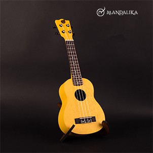 Ukulele Soprano Warna Kuning MERK MANDALIKA CERTIFIED QUALITY - Banana Yellow