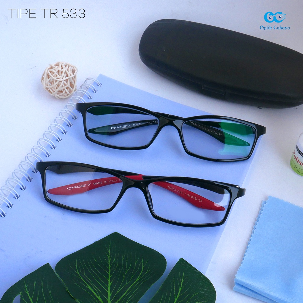 Frame Kacamata Wanita Sporty TR533 Photocromic Minus Anti Radiasi Komputer