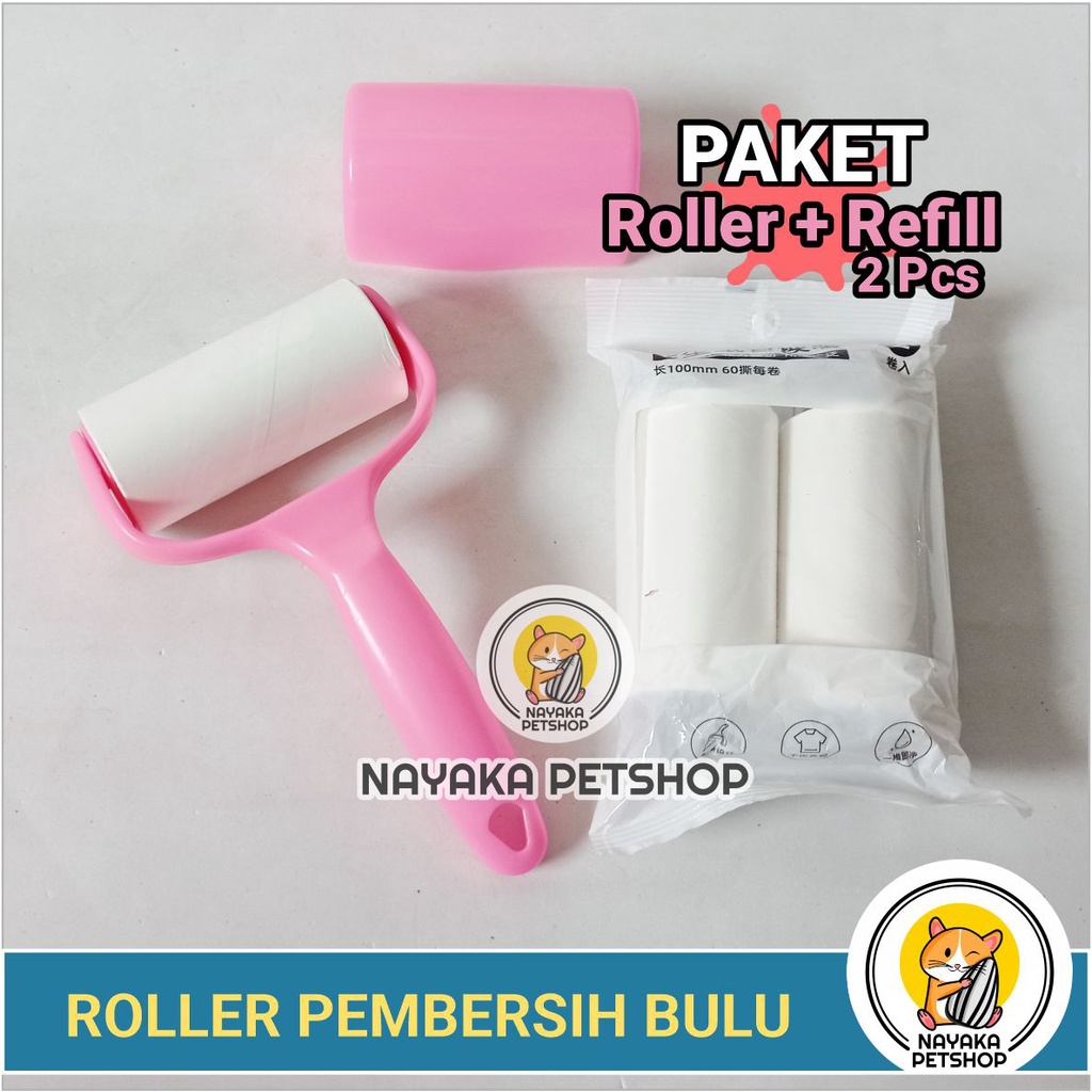 Roller Pengangkat Bulu Kucing Penghilang Rambut Kucing Pembersih Debu Pakaian Lint Roller Stick