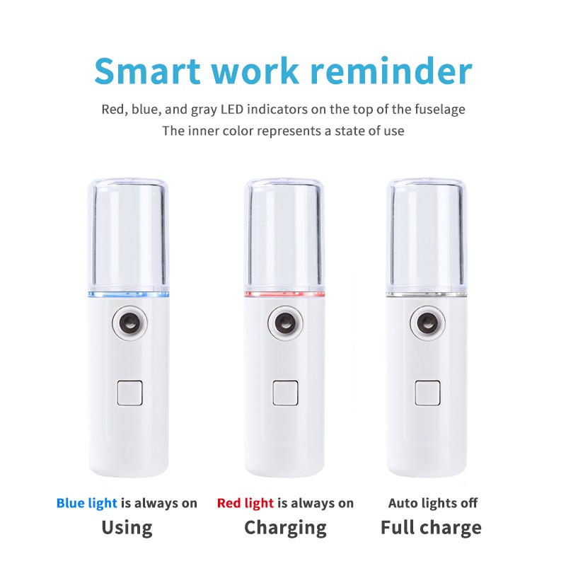 Nano Spray Water Replenishing Instrument Face Moisturizer Sprayer Portable Humidifier Skin Care Spa