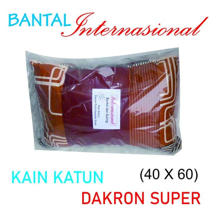 BANTAL Tidur INTERNASIONAL (40 X 60)