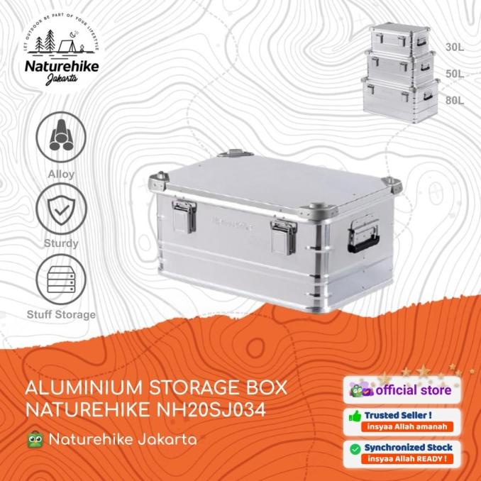 ALUMINIUM STORAGE BOX NATUREHIKE NH20SJ034 OUTDOOR PORTABLE CAMPING Star Seller Temurah