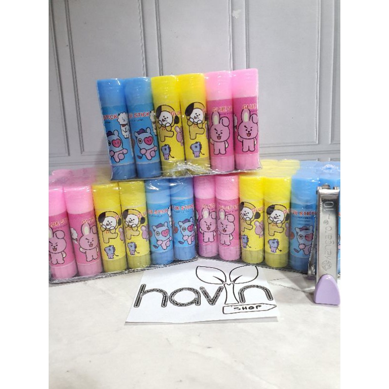 Lem stik (1pak=24pc) ukuran BESAR 23gram/ Lem stick / Lem murah / Lem fancy / Glue Stik Fancy BESAR-6